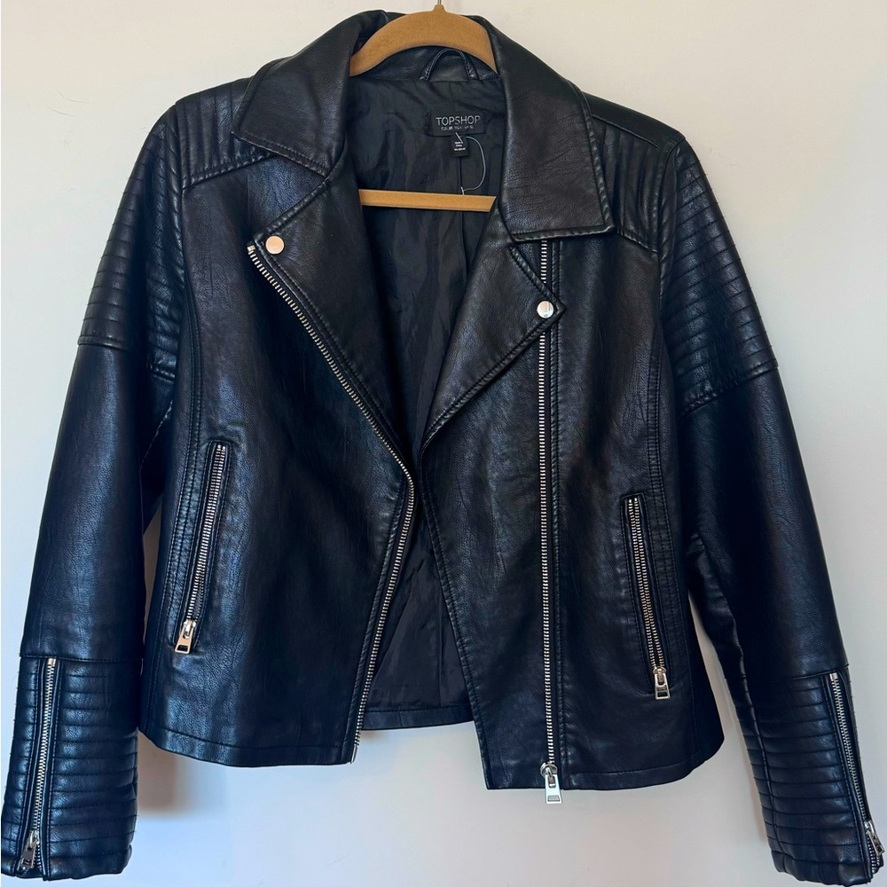Topshop leather jacket